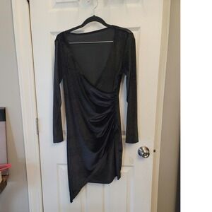4550 trendy velvet black party, prom dress